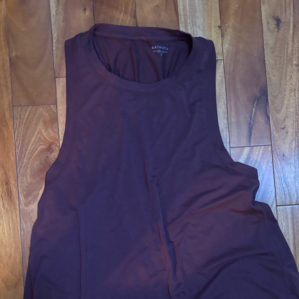 Athleta Burgundy Muscle Tee